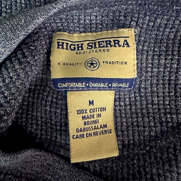 High Sierra Cotton Durable and comfortable Gray Knit Sweater size Medium - Picture 9 of 10